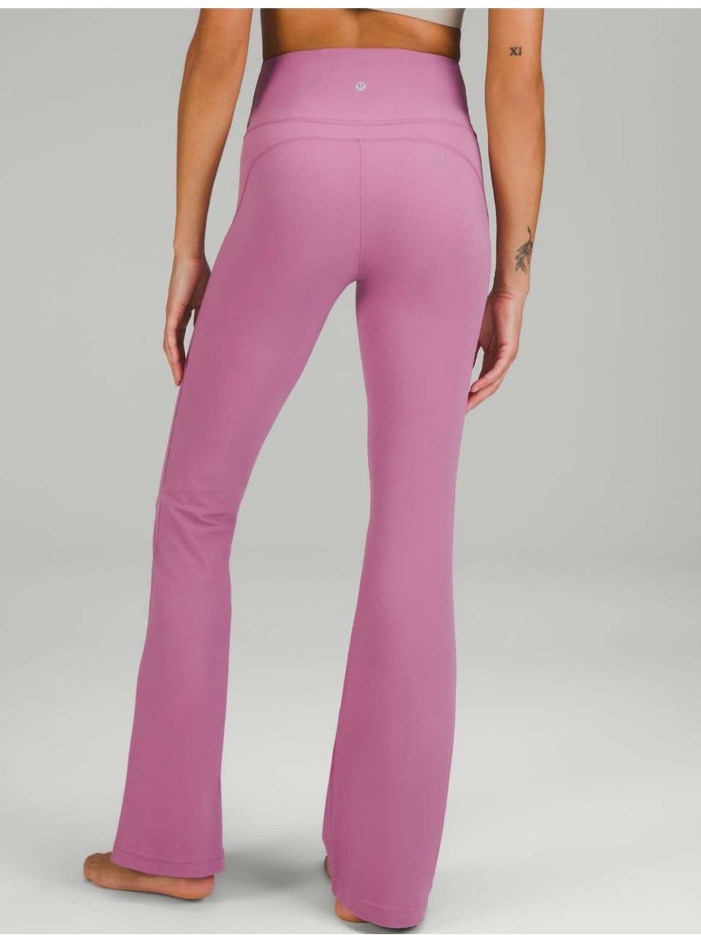 Lululemon Groove Super-High-Rise Flared Pant Nulu Purple Ash Size 10 Yoga